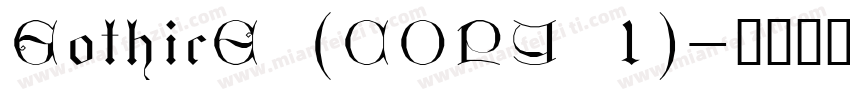 GothicE (COPY 1)字体转换